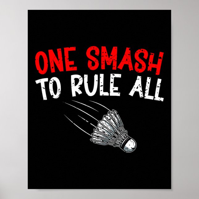 Sarcastic Badminton Player Game Match Humor Joke Poster (Framsidan)