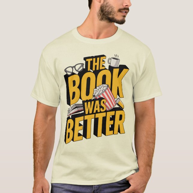 Sarcastic Bibliophile Bold T Shirt (Framsida)