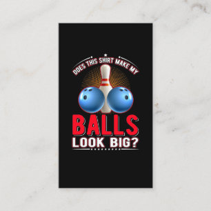 Sarcastic Bowling Ball Vuxen humor Visitkort