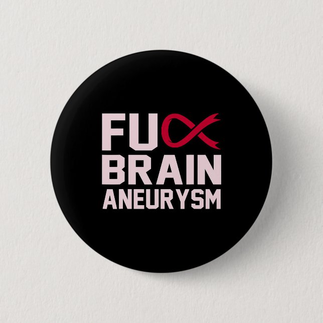 Sarcastic Brain Aneurysm Awareness Moneness Suppor Knapp (Framsida)