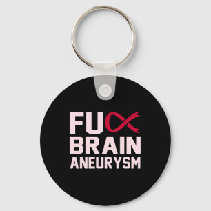 Sarcastic Brain Aneurysm Awareness Moneness Suppor Nyckelring