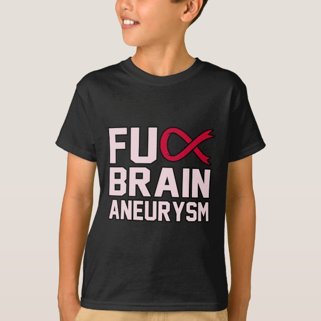Sarcastic Brain Aneurysm Awareness Moneness Suppor T Shirt (Framsida)