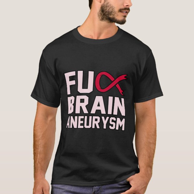 Sarcastic Brain Aneurysm Awareness Moneness Suppor T Shirt (Framsida)