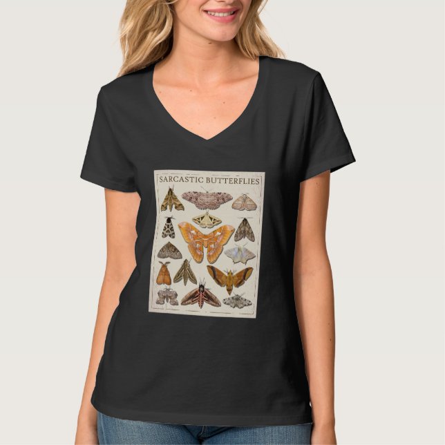 Sarcastic Butterfly Moth Catalog T Shirt (Framsida)
