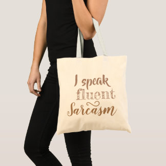 Sarcastic Charm Tote Bag Tygkasse