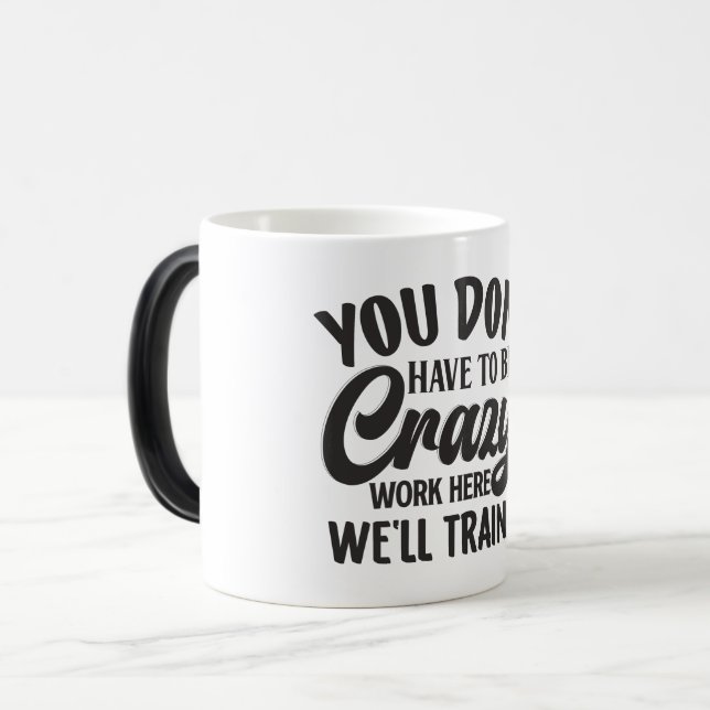 Sarcastic Coffee Quotes Magisk Mugg (Framsida vänster)