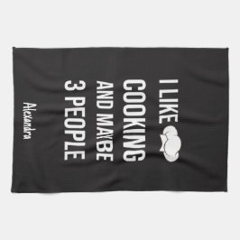 Sarcastic Cooking Gifts Chefs Cooks Personalized Kökshandduk