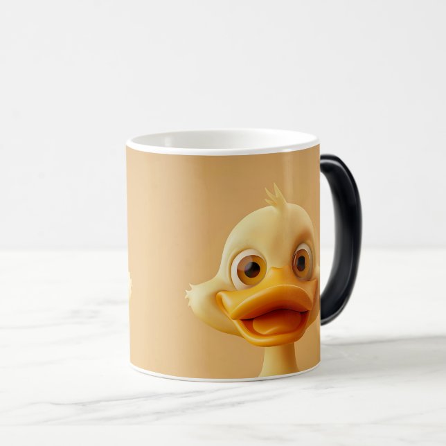Sarcastic Duck Face 3D Magisk Mugg (Framsida höger)