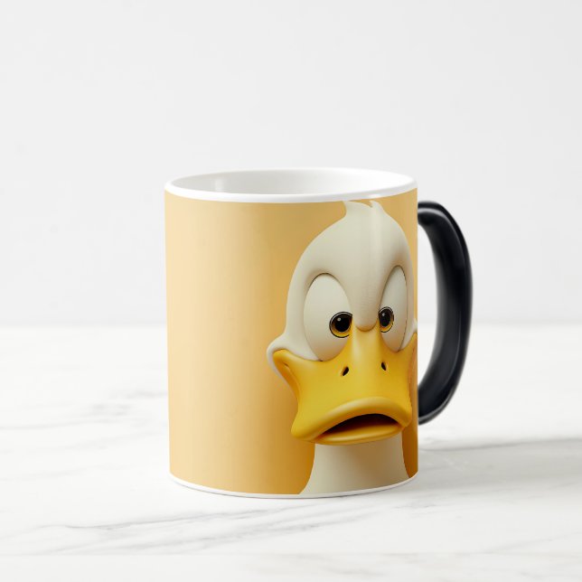 Sarcastic Duck Face 3D Magisk Mugg (Framsida höger)
