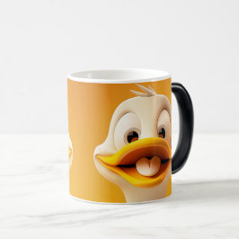 Sarcastic Duck Face 3D Magisk Mugg