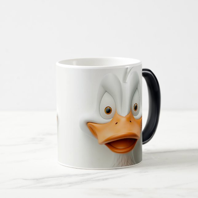 Sarcastic Duck Face 3D Magisk Mugg (Framsida höger)