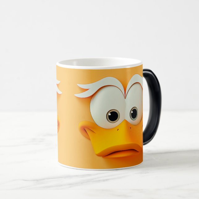 Sarcastic Duck Face 3D Magisk Mugg (Framsida höger)