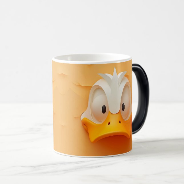 Sarcastic Duck Face 3D Magisk Mugg (Framsida höger)