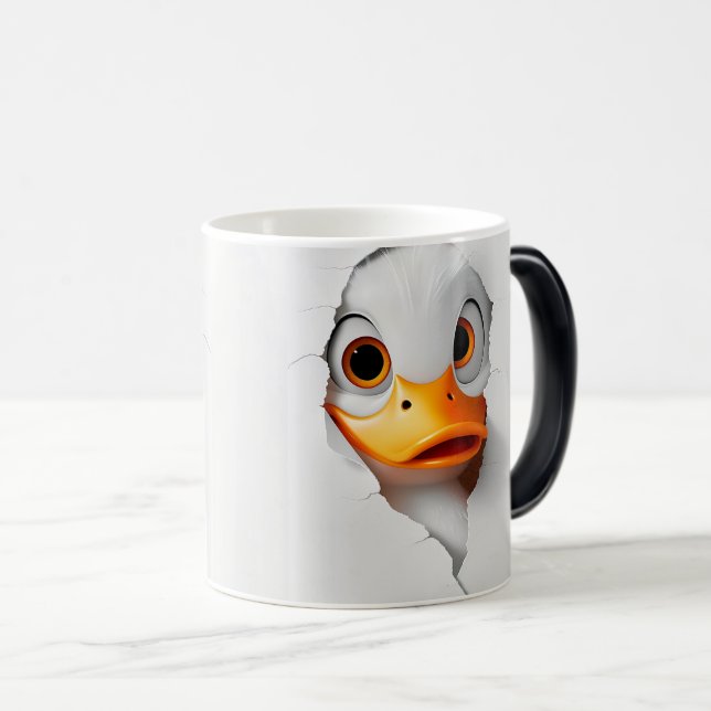 Sarcastic Duck Face 3D Magisk Mugg (Framsida höger)