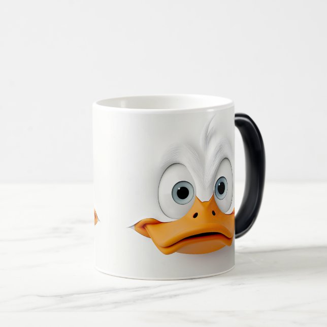 Sarcastic Duck Face 3D Magisk Mugg (Framsida höger)