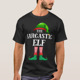 Sarcastic Elf Matching Family jul Pajama T Shirt