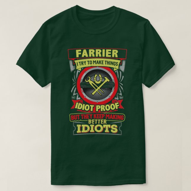 Sarcastic Farrier T T Shirt (Design framsida)