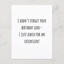 Sarcastic Funny Belet Birthday Card Vykort