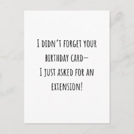 Sarcastic Funny Belet Birthday Card Vykort