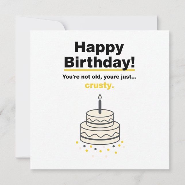 Sarcastic Funny Birthday Card Kort (Framsida)
