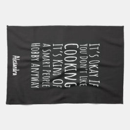 Sarcastic Funny Cooking Gifts Humor Chef Cook Joke Kökshandduk