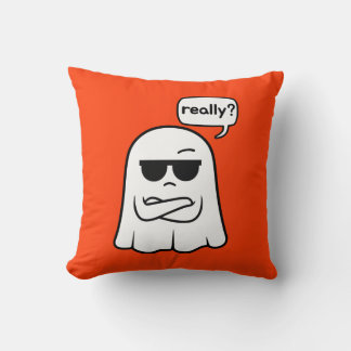 Sarcastic Ghost "Verkligen"? Dekorativ kudde