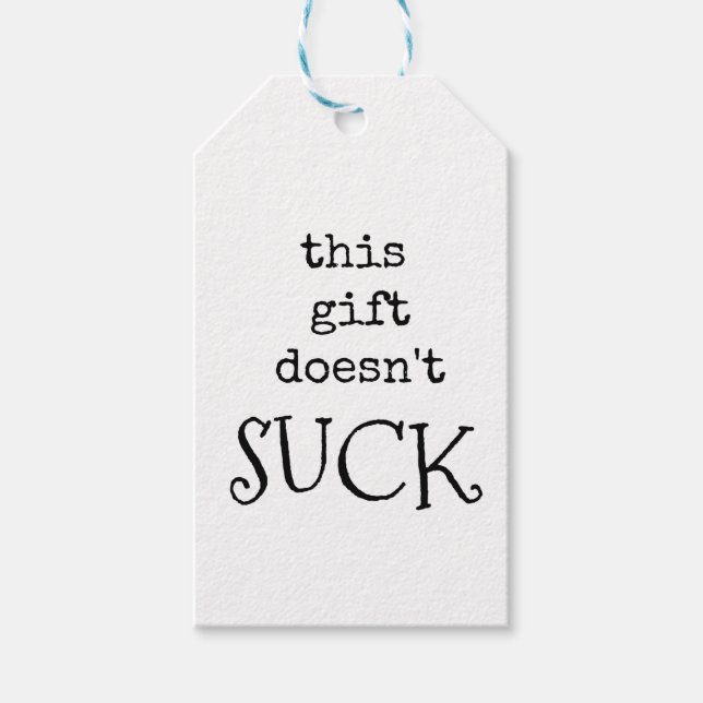 Sarcastic Gift Märkres, Funny, Rude, Joke Märkre Presentetikett (Framsidan)