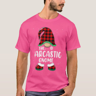 Sarcastic Gnome Buffalo Plade Matching Family Chri T Shirt