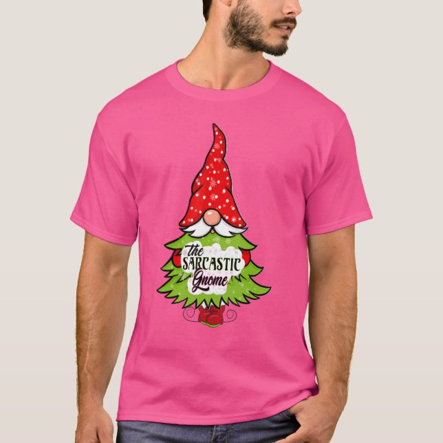 Sarcastic Gnome Buffalo Play Matching jul P T Shirt (Framsida)