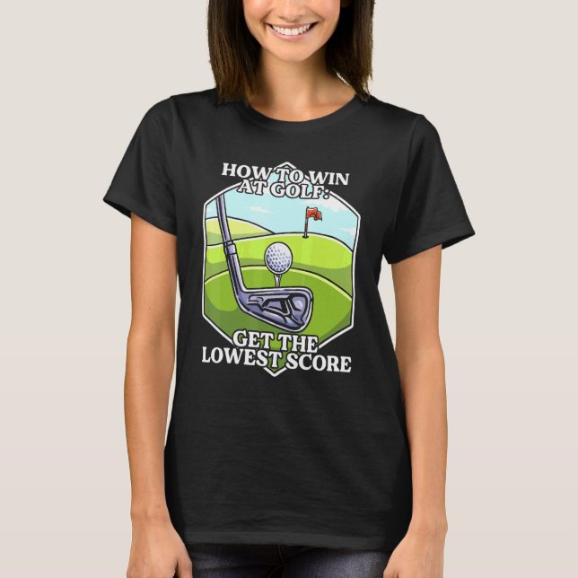 Sarcastic Golf Inspired Golf Sarcasm Related Golf T Shirt (Framsida)