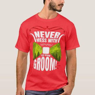 Sarcastic Groom Veganism som säger T Shirt