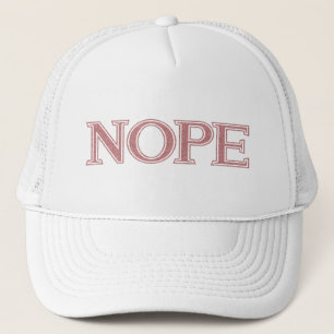 Sarcastic Humous  Rosa Glitter Nope Keps