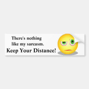 Sarcastic Ignorant Emoji Personalize Bildekal