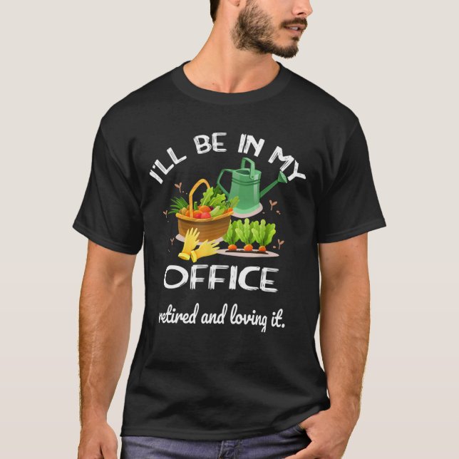Sarcastic, jag kommer till mitt Garden Office Pens T Shirt (Framsida)