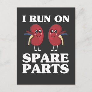 Sarcastic Kidneys for Life Kidney Donors Gift Vykort