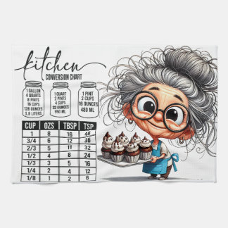 Sarcastic Kitchen Chart Kökshandduk