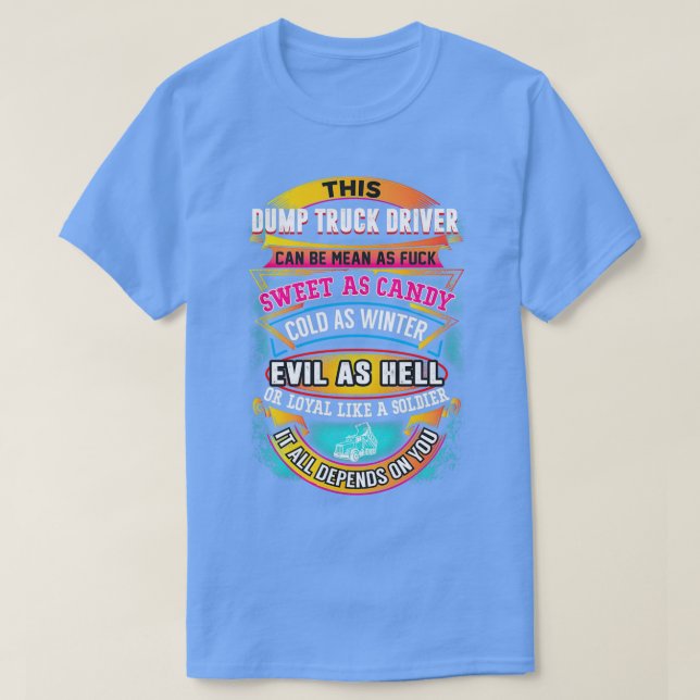 Sarcastic Lastbil Driver 9 T Shirt (Design framsida)