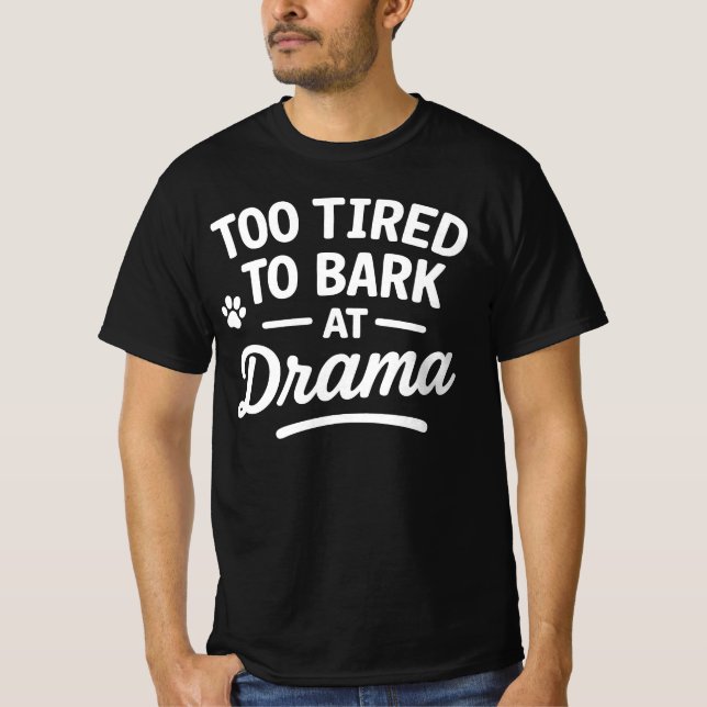 Sarcastic Lazy Dog Chill Mood Art T Shirt (Framsida)