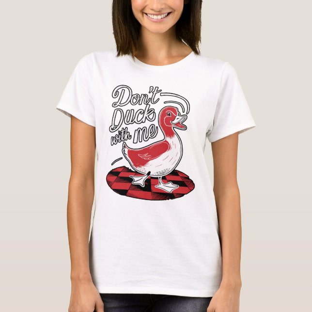 Sarcastic Lustig anka citat T Shirt (Framsida)