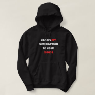 Sarcastic Minimalist Hoodie - Avboka Mig 