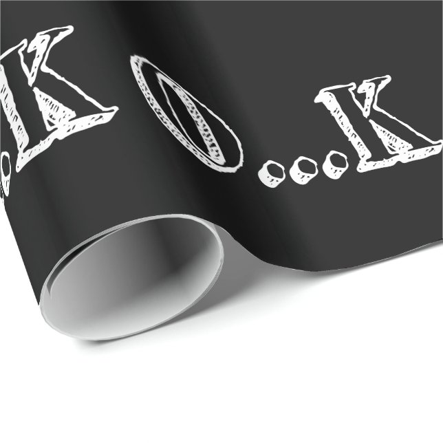 Sarcastic OK Presentpapper (Rullad Hörn)