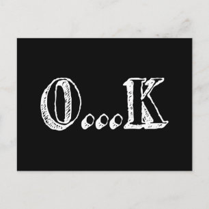 Sarcastic OK Vykort