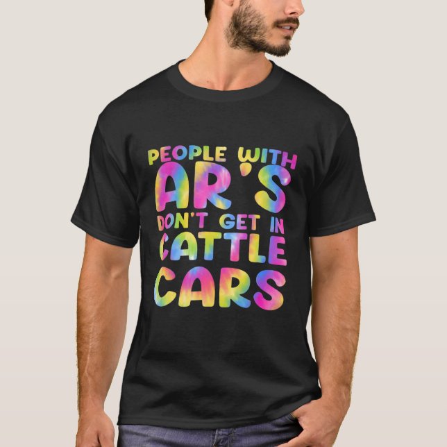 Sarcastic People with AR's's Get inte in Cattle Ca T Shirt (Framsida)