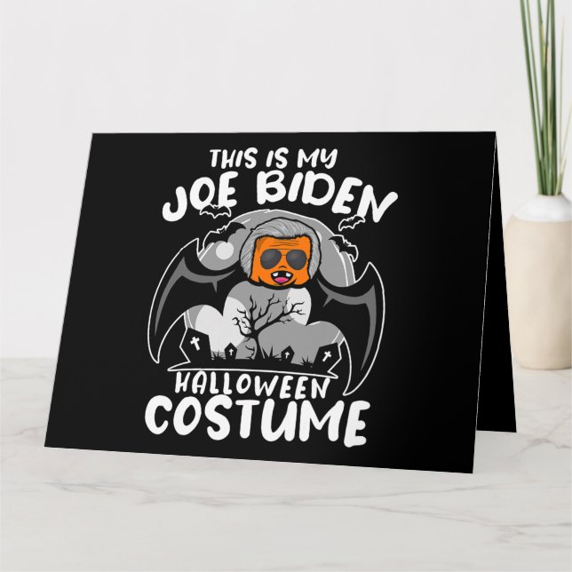 Sarcastic Politive Funny Joe Biden Halloween Kort (Framsida)