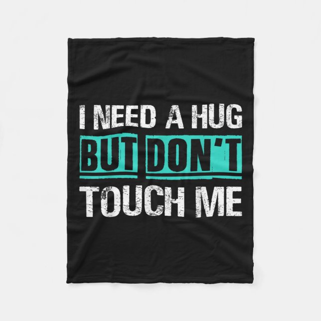 Sarcastic Quotes And Introverts Men Women Tees. I  Fleecefilt (Framsidan)