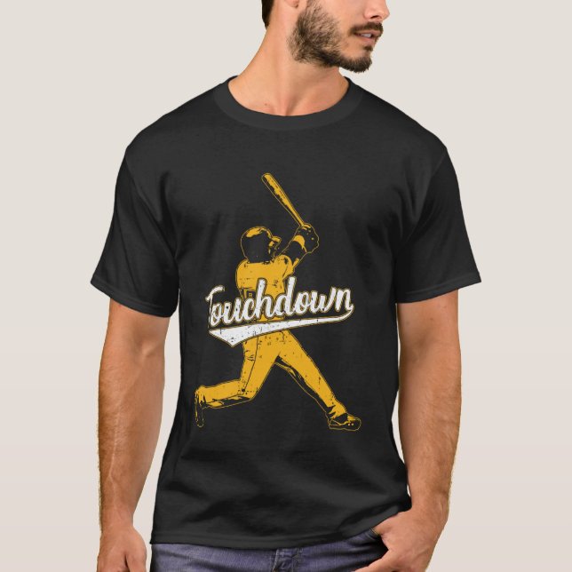 Sarcastic Touchdown Baseball Football Sports T Shirt (Framsida)