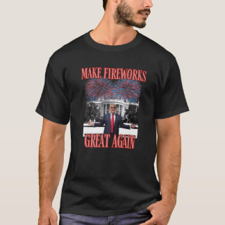 Sarcastic TRUMP GÖR FIREWORKS UNDERBART IGEN New Y T Shirt