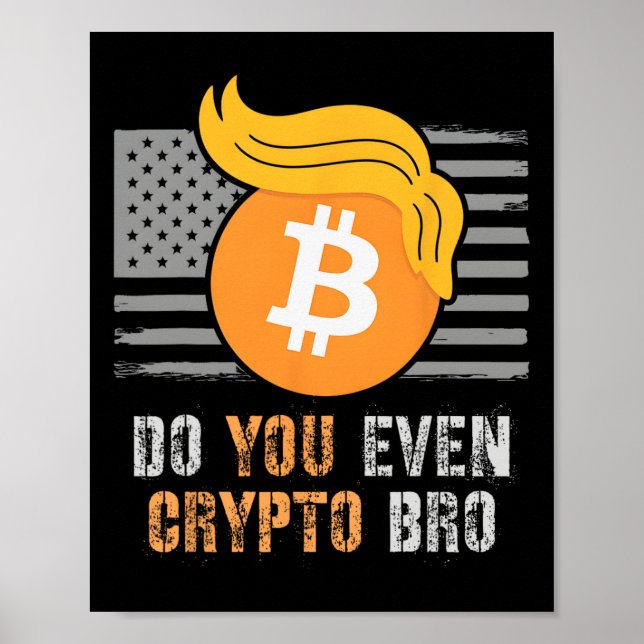 Sarcastic Trump, till och med Crypto Bro Hiss Bull Poster (Framsidan)
