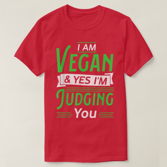 Sarcastic Vegan Vegetarian Meatless Diet Herbiäger T Shirt (Design framsida)