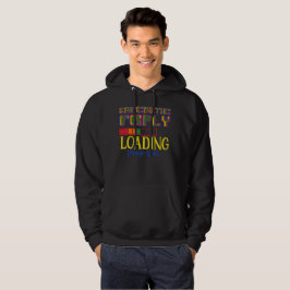 SARCASTISKT SVAR LÄS IN VÄNTA LÅT Lustigt SARCASTI Hoodie